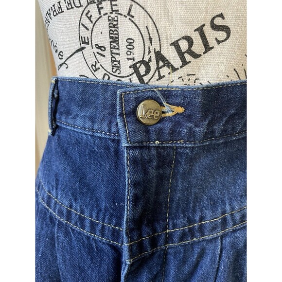 Vintage 1980's Lee Pleated Medium Washed High Waisted Jeans size 11M USA Hipster - Picture 7 of 10